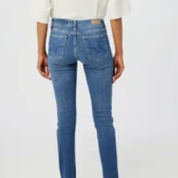 AG Adriano Goldschmied Prima Cigarette Jean High Rise Brighton Wash 29R VGUC - Picture 2 of 11